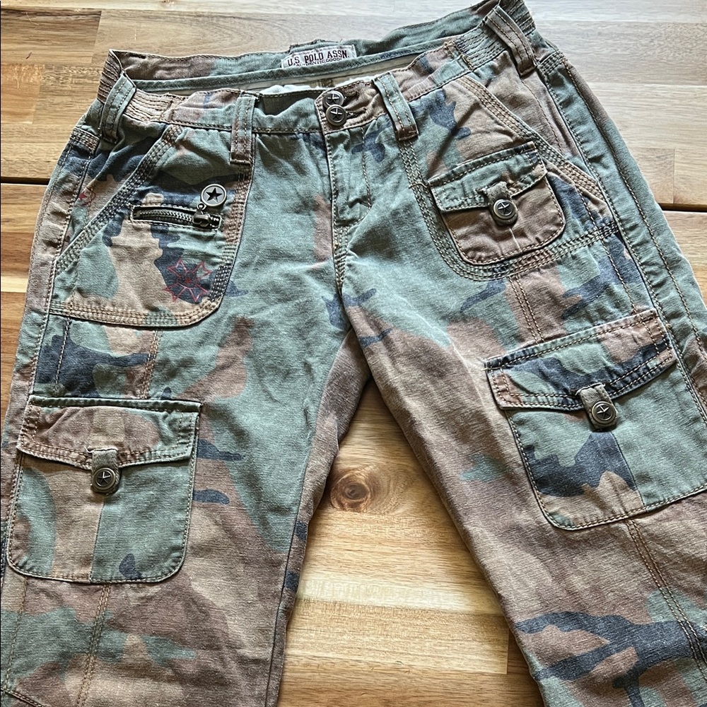 U.S. Polo Assn. Camouflage flare adjustable Pants 3/4‎